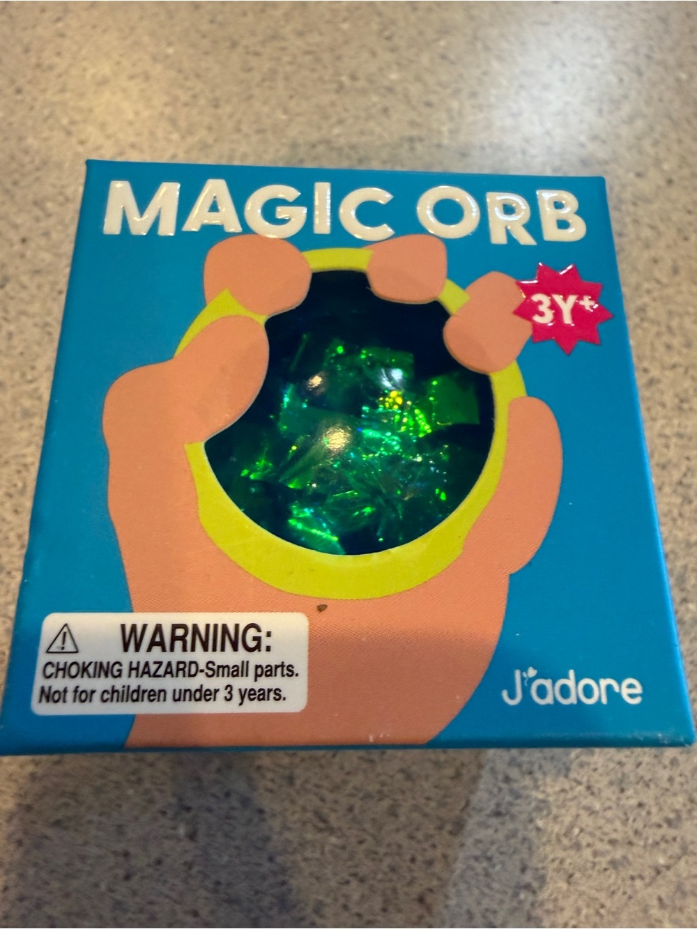 New J'adore Magic Orb Crystal Squishy Ball Sensory Squeeze Squish Toy Blue 3+
